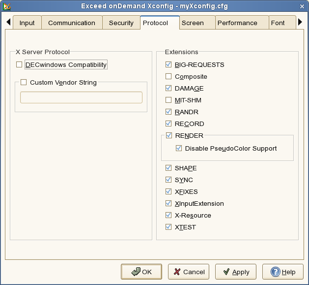 Xconfig - Protocol Xconfig - Protocol