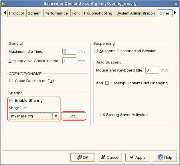 Xconfig - Sharing Xconfig - Sharing