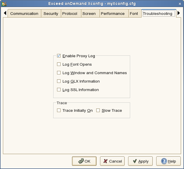 Xconfig - Troubleshooting